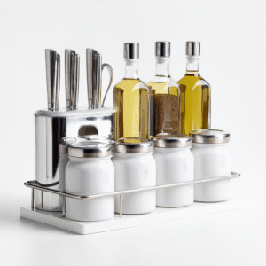 طقم بهارات وزيوت فاخر (Luxury Kitchen Spice & Oil Set)